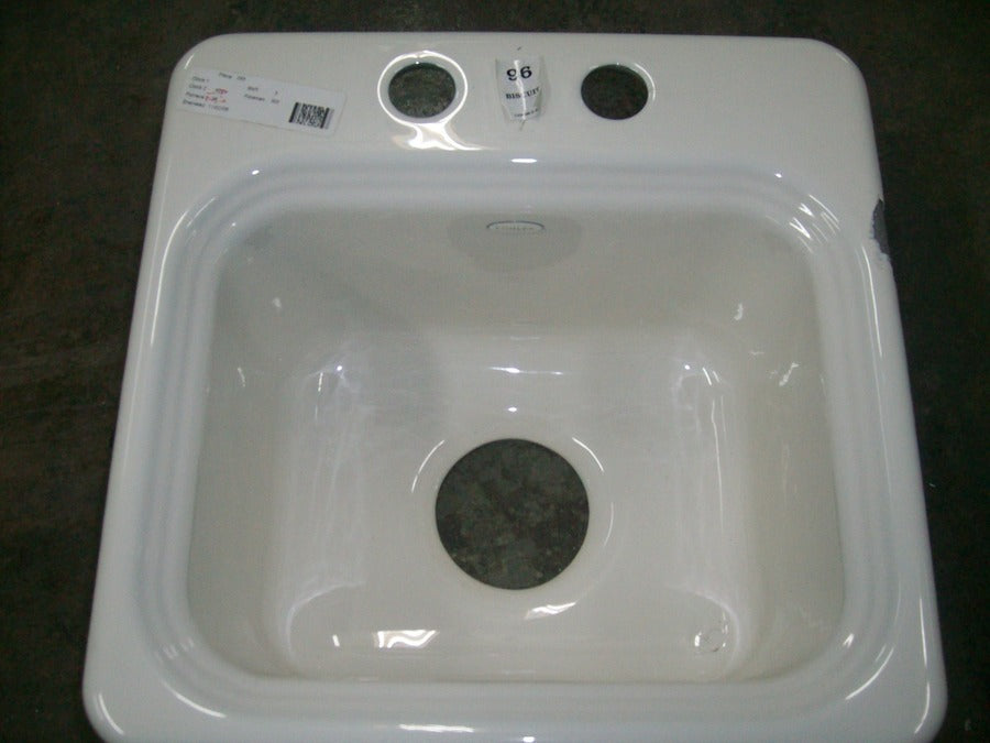 NORTHLAND CAST IRON 15X15 SELF RIMMING ENTERTAINMENT SINK