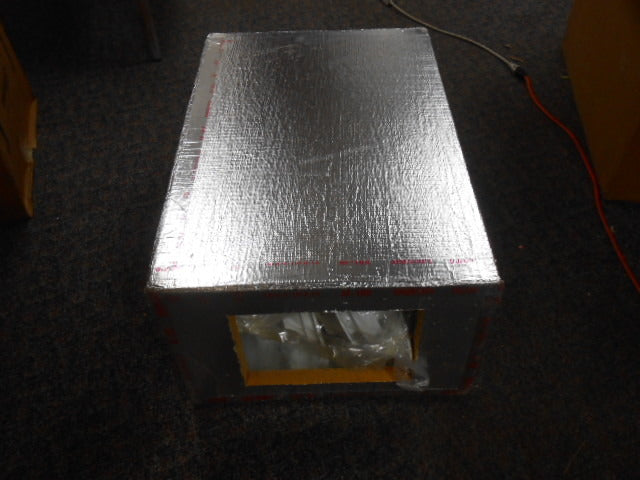 20" X 30" AIR DISTRIBUTION PLENUM BOX INPUT: 8-1/2"X11-1/2" (20)2" CUTOUTS