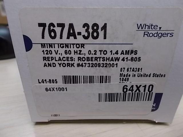Hot Surface Ignitor, 120 Volt, 60 Hertz, 0.2-1.4 Amps