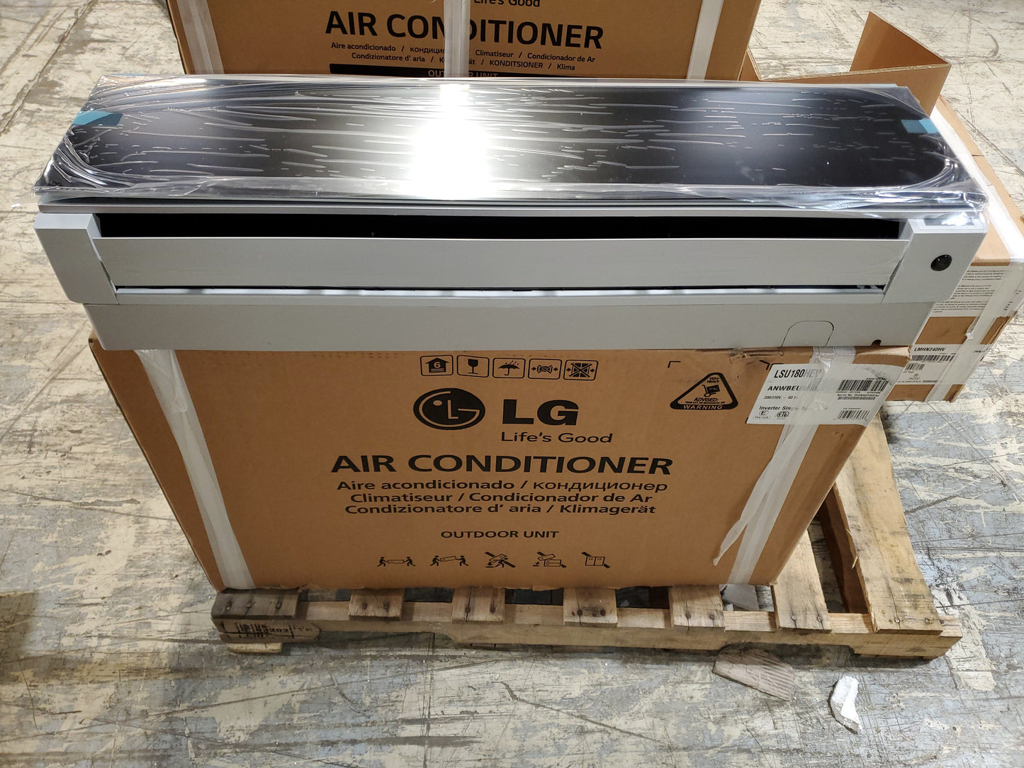 12,000 Btu Indoor Mini-Split Heat Pump Fan Coil, 208-230/60/1 R-410A