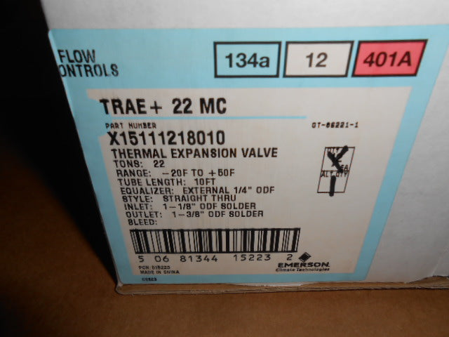 22 TON THERMAL EXPANSION VALVE R134A