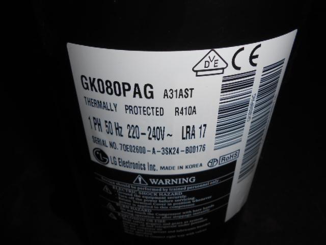 6,550 BTU Rotary Compressor 220-240/50/1 R-410A