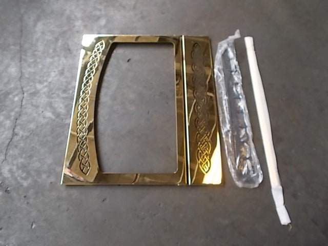 POLISHED BRASS TRIM CONTEMPORARY FILIGREE