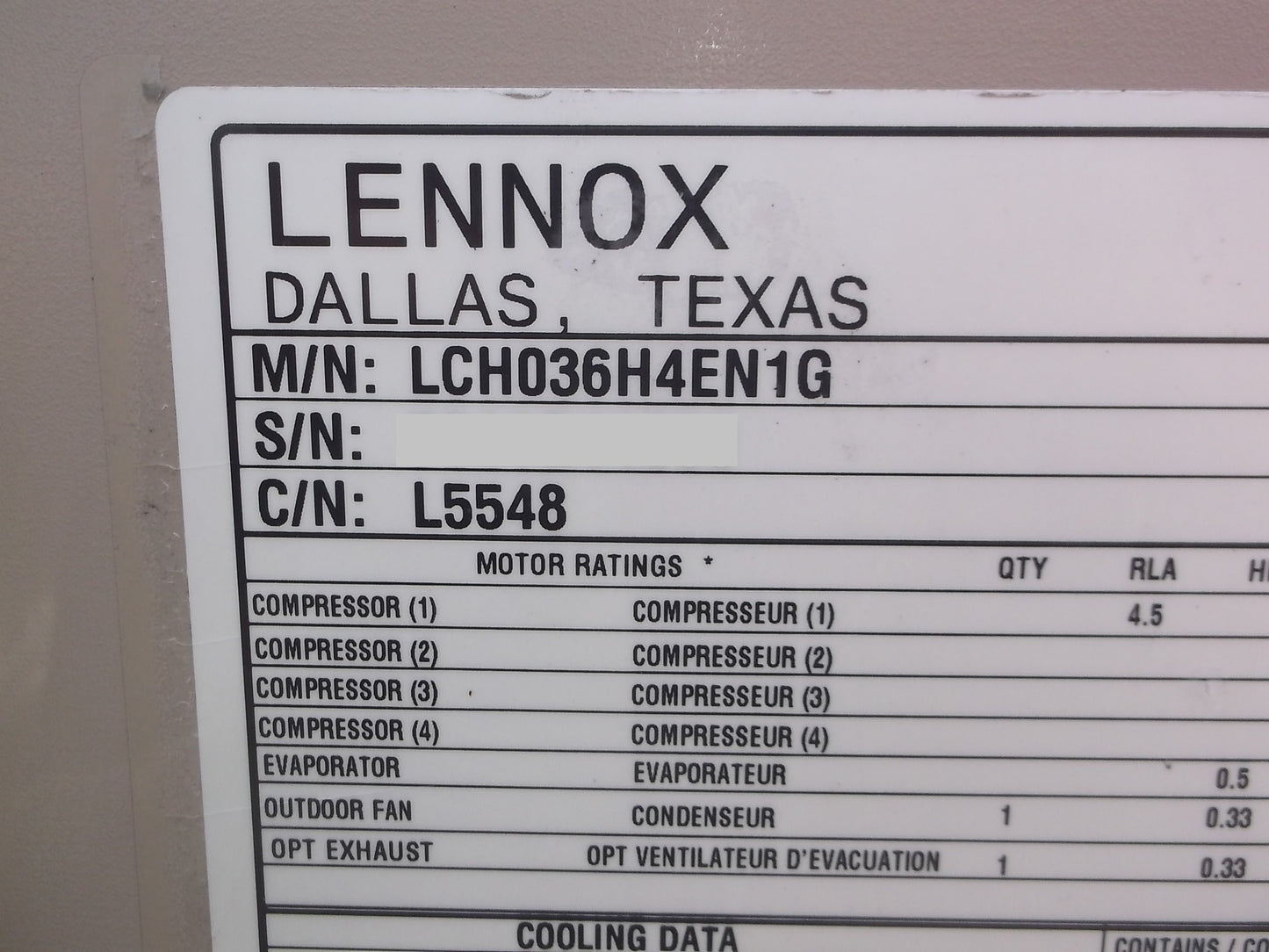 Unidad convertible de techo de 3 toneladas, 2 etapas, paquete eléctrico/eléctrico, 460/60/3, sin calefacción, 17 Seer, R410A