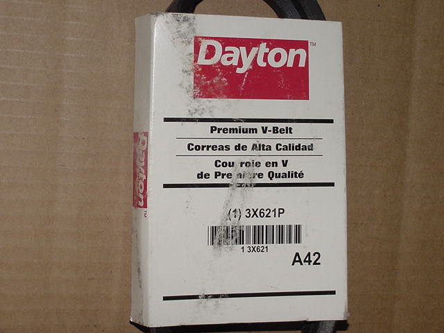 A42 DAYTON V-BELT RUBBER BODY WITH POLYESTER CORDS