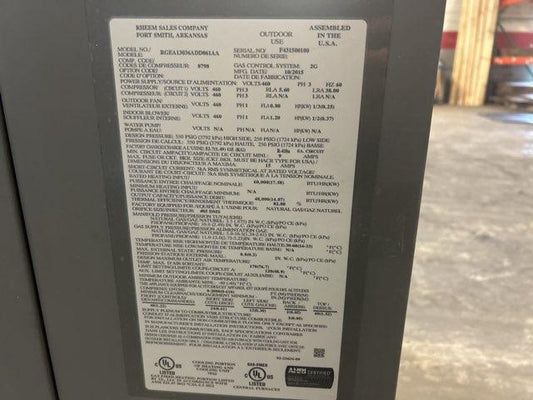 3 Ton Convertible Gas/Electric Package Unit, 13 SEER 460/60/3 R-410A