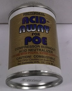 ACID-AWAY FOR POE COMPRESSOR BURNOUT ACID NEUTRALIZER, 4 OUNCE