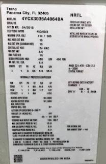 3 Ton Convertible Gas/Electric Package Unit, 13 Seer 460/60/3 R-410A