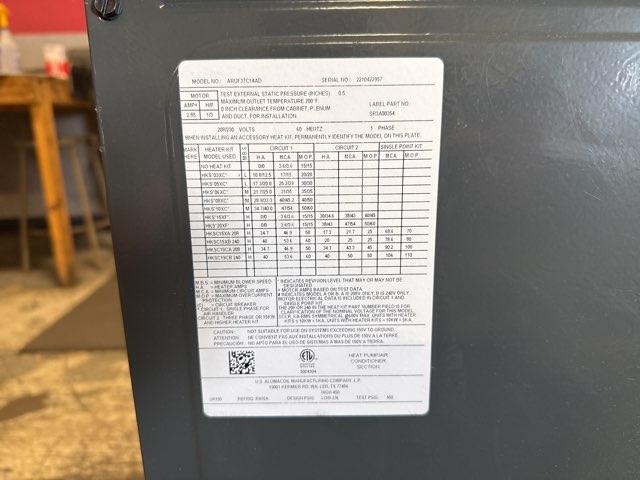 3 Ton AC/HP Multiposition Air Handler 208-230/60/1 R-410A