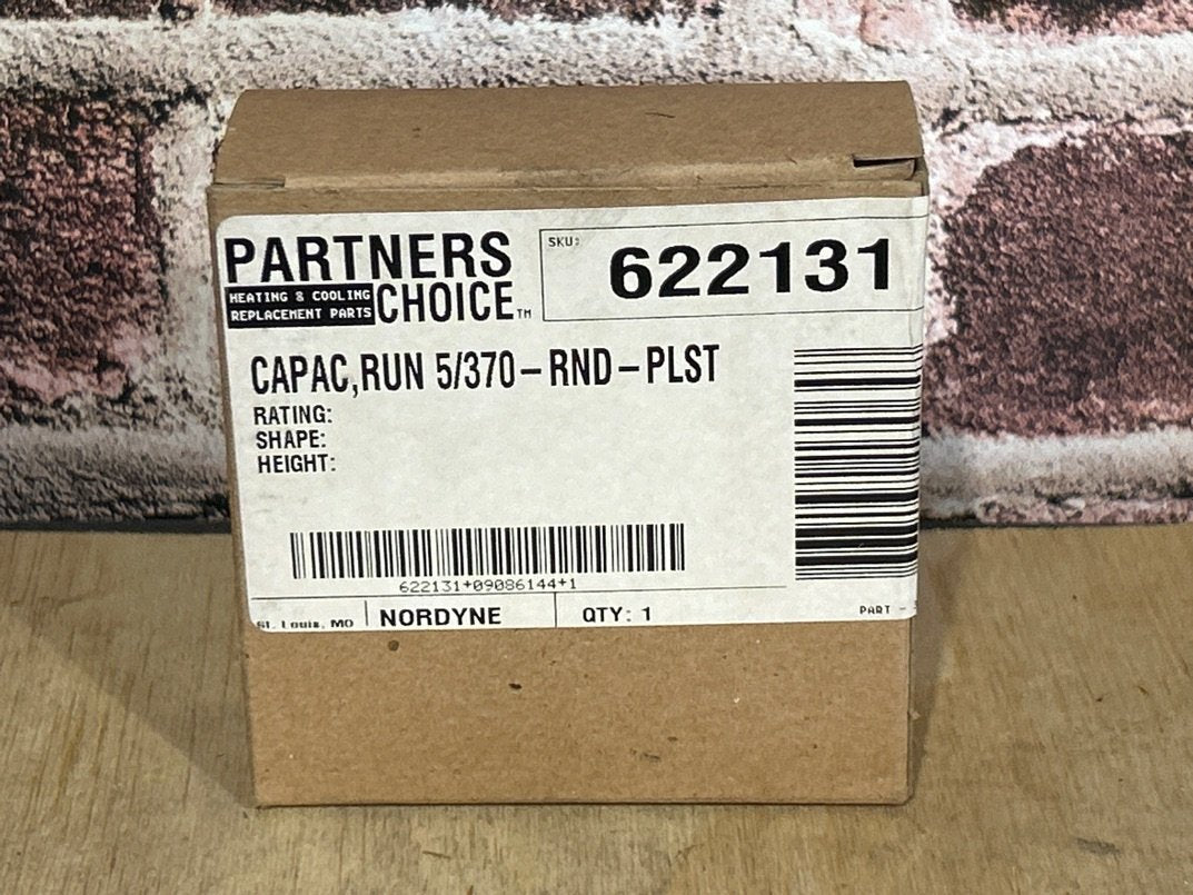 5UF  x 370VAC Round Run Capacitor 4 -Terminals