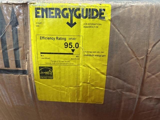 150,000 Btu Helix Vlt Dk Series Hot Water Mod Vert Laser Tube Gas Gas-Fired WallMtd Cond Boiler