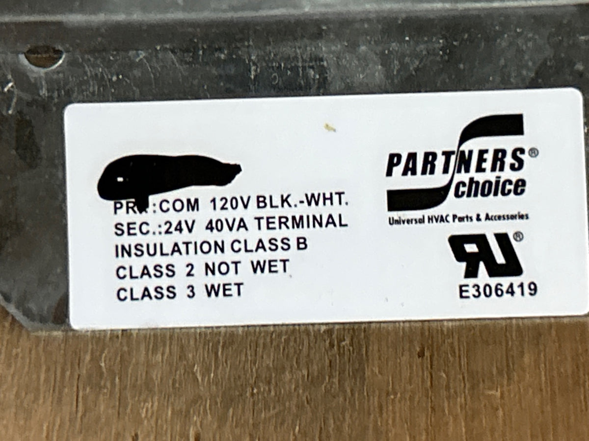 120/24 V, 50/60 Hz, 40VA Transformer