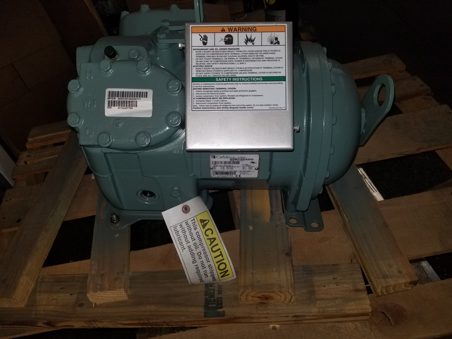 5HP Med Temp Semi Hermetic AC Compressor 460/400/60-50/3