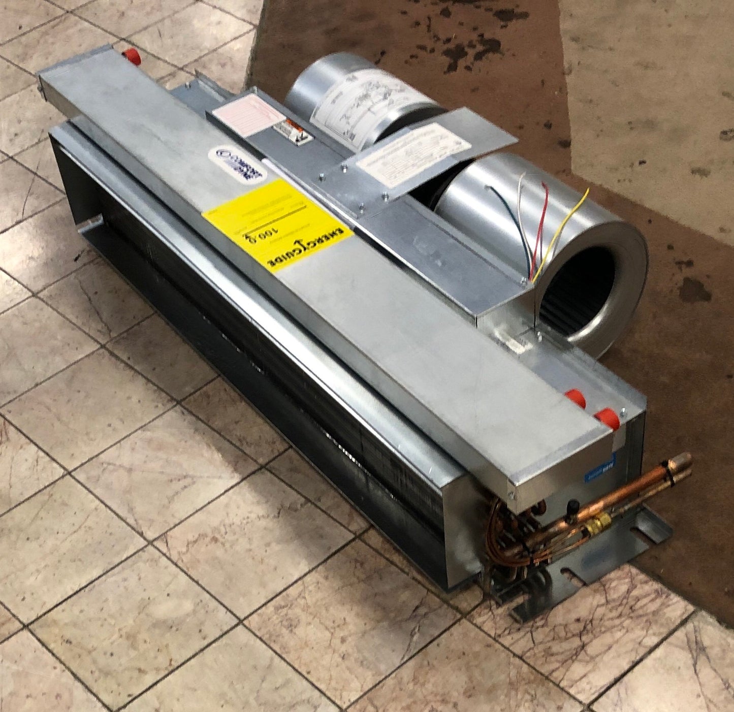 Fan coil horizontal sin carcasa de 3 toneladas para montaje en techo, con aire acondicionado/HP, 10 kW, calefacción eléctrica, 208-240/60/1 R-410A