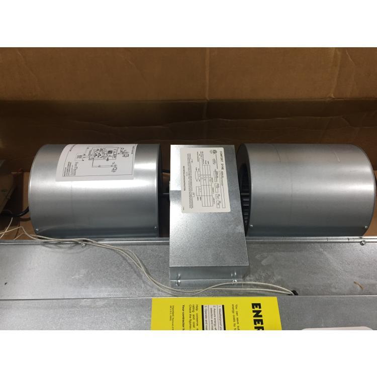 3 Ton AC/HP Horizontal Uncased Ceiling Mounted Fancoil/W Hydronic Heating, 120/60/1 R-410A