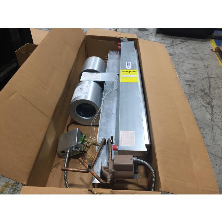 3 Ton AC/HP Horizontal Uncased Ceiling Mounted Fancoil/W Hydronic Heating, 120/60/1 R-410A