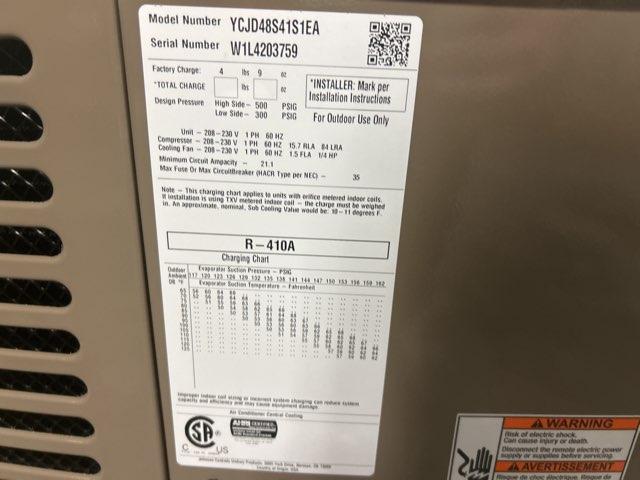 4 Ton LX Series Split-System Air Conditioner; 208-230/60/1, 13 SEER, W1L4203759