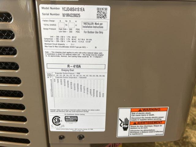 4 Ton LX Series Split-System Air Conditioner; 208-230/60/1, 13 SEER, W1M4228025