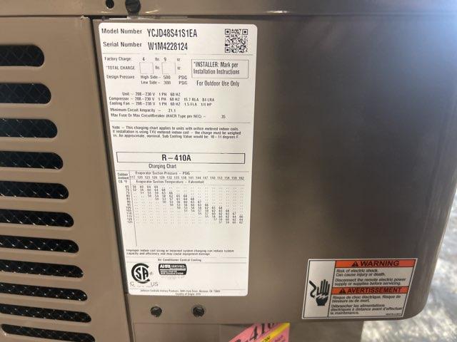 4 Ton LX Series Split-System Air Conditioner; 208-230/60/1, 13 SEER, W1M4228124