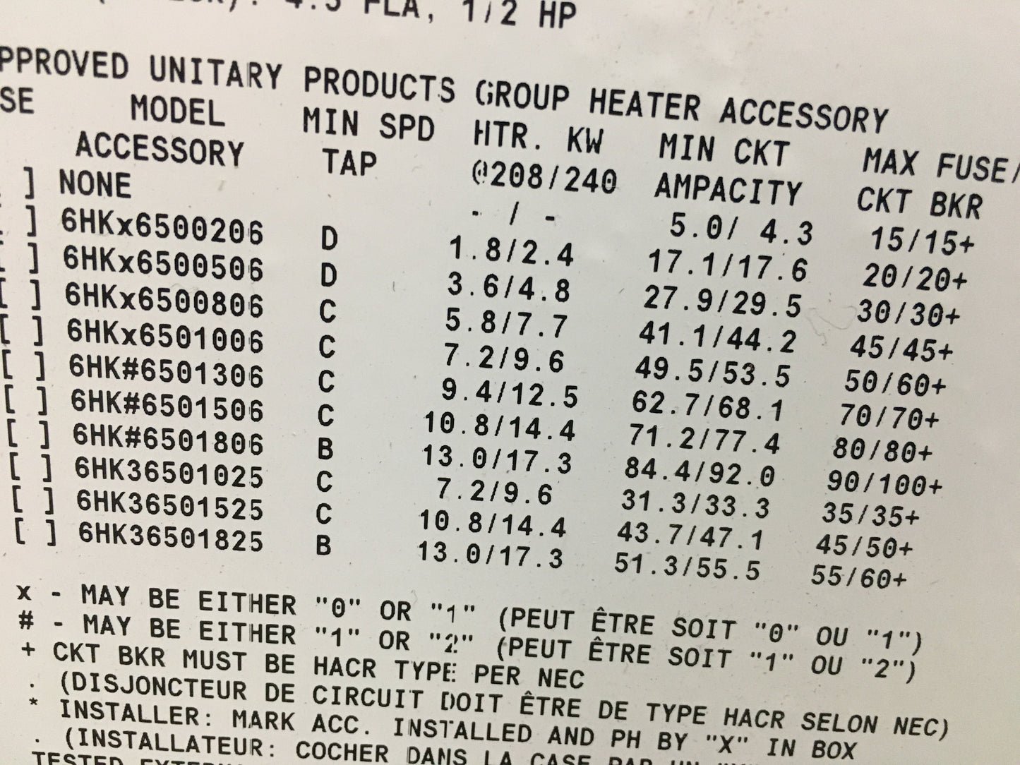 Manejador de aire compatible con comunicación de velocidad variable, ECM multiposición de CA/HP de 3,5 toneladas, sin serpentín