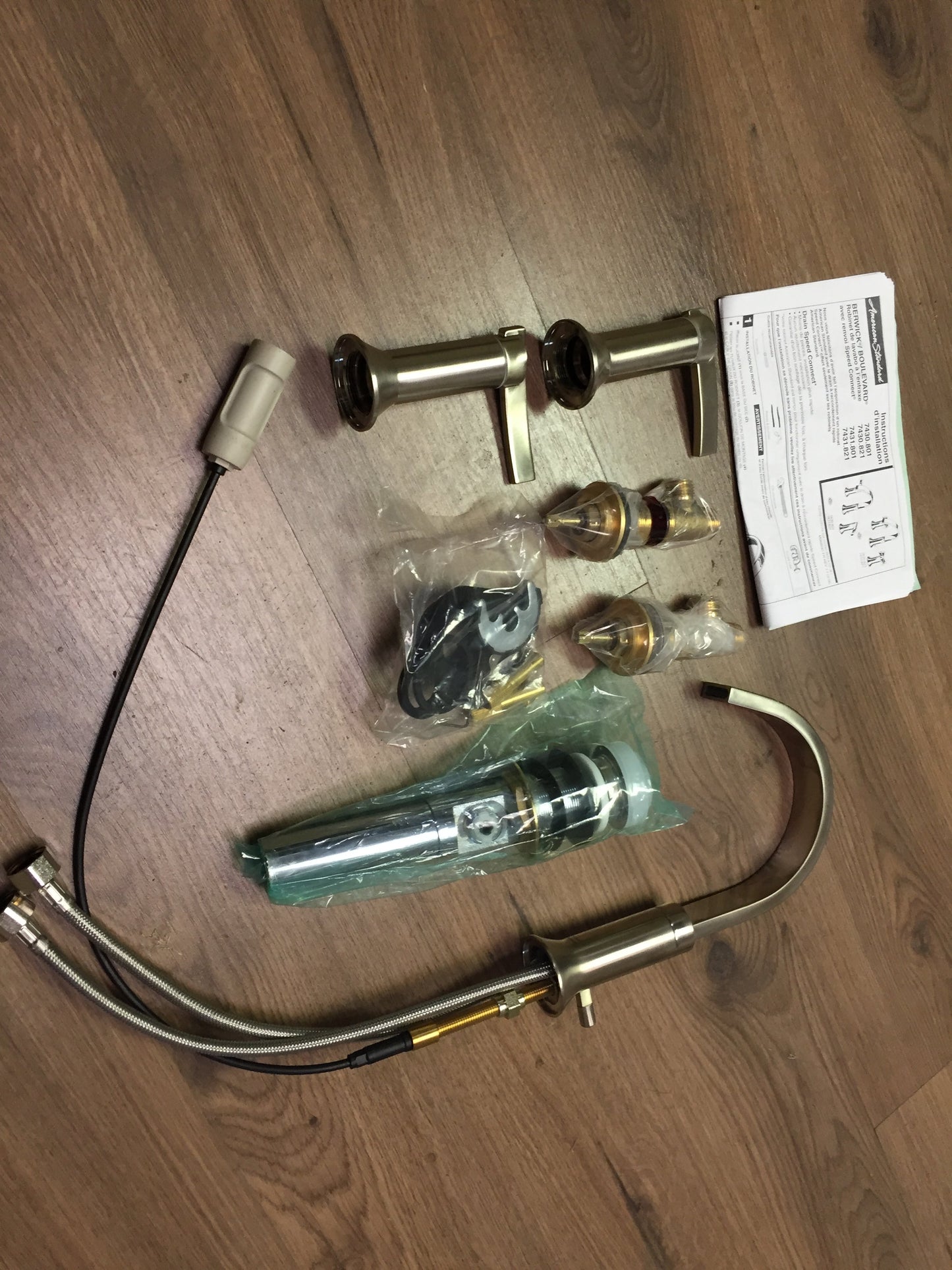 Boulevard 2 Handle Widespread Faucet and Pop Up Drain