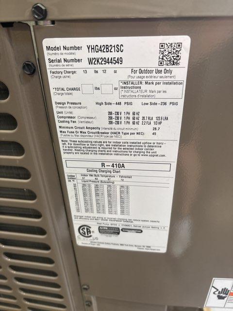 3.5 Ton LX Series Split-System Heat Pump; 16 SEER, 208-230/60/1, R-410A