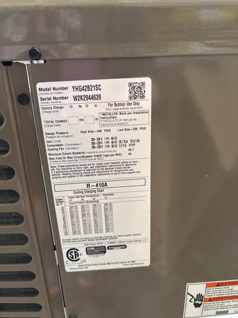 3.5 Ton LX Series Split-System Heat Pump; 16 SEER, 208-230/60/1, R-410A