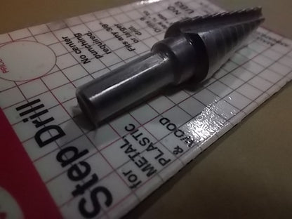 1/4" TO 3/4" UNI-BIT DRILL BIT FOR METAL PLASTIC AND WOOD