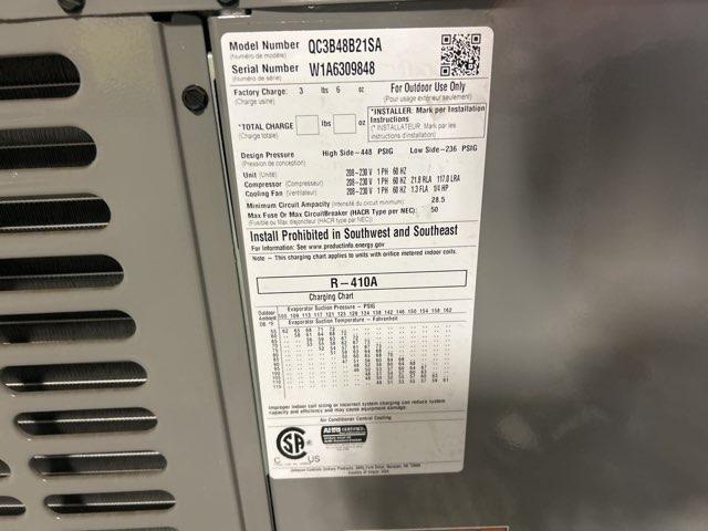 4 Ton Manufactured Housing Air Conditioner Condensing Unit; 13 SEER, 208-230/60/1, R-410A