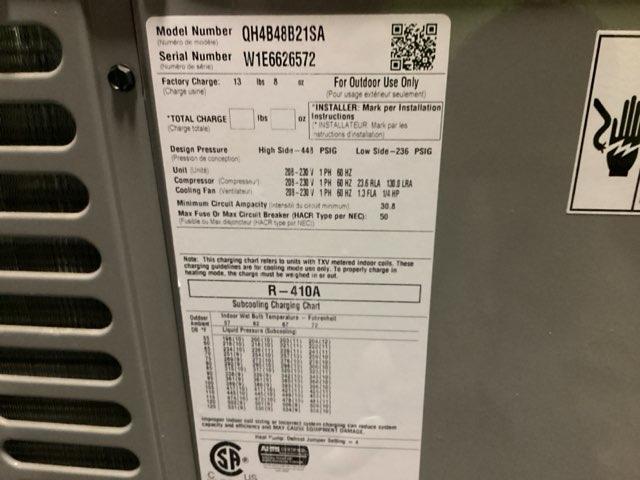4 Ton Manufactured Housing Heat Pump Condensing Unit, 14-Seer 208-230/60/1 R-410A
