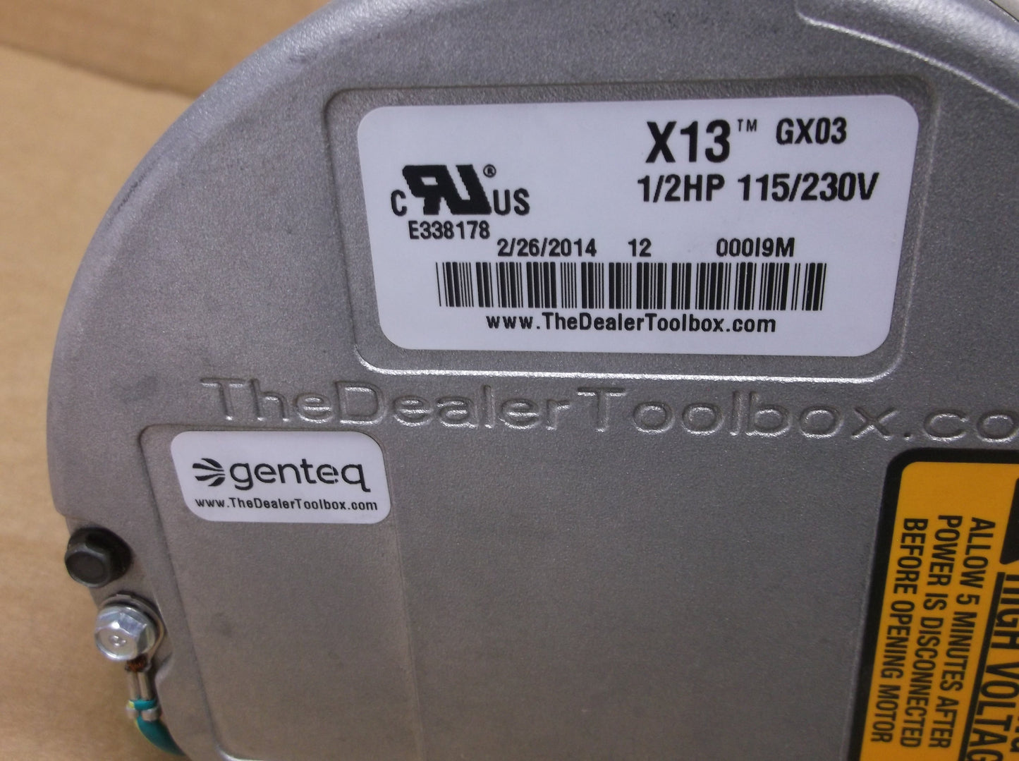 Motor de soplador de accionamiento directo ECM de 1/2 HP, 115-230/50-60/1 RPM: 1070/5 velocidades