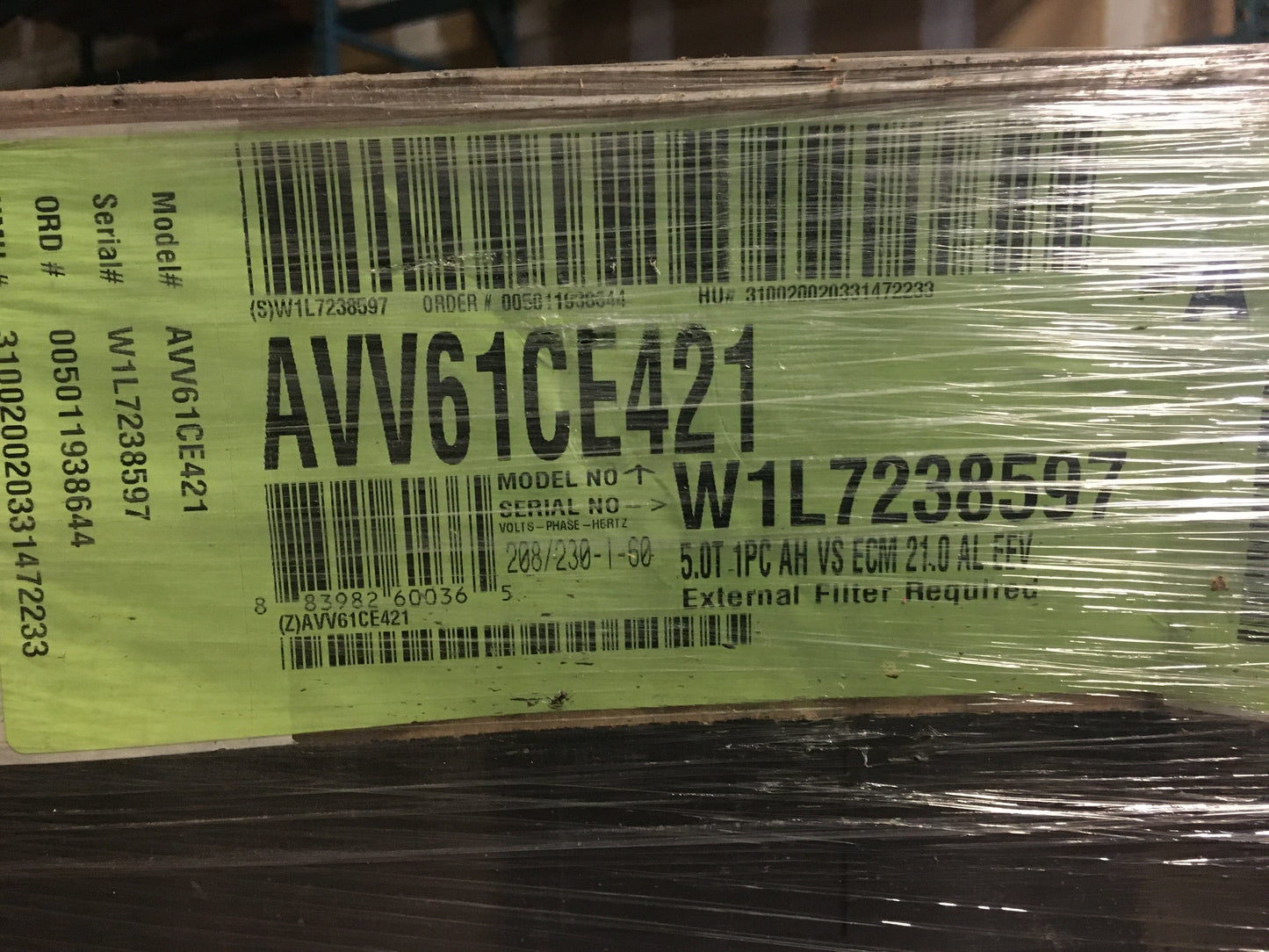 5 Ton AC/HP Multiposition Communicating ECM Fan Coil 208-230/60/1 R-22 /R-410A CFM 1825
