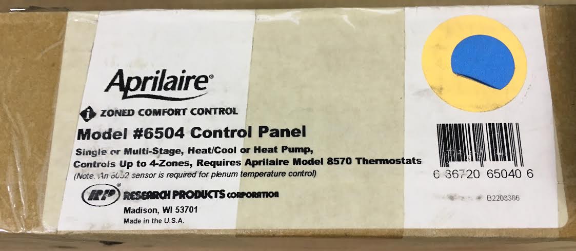 Zoned System Control Panel Single or Multi Stage Heat/Cool or Heat Pump Control Panel for Zoned S ...