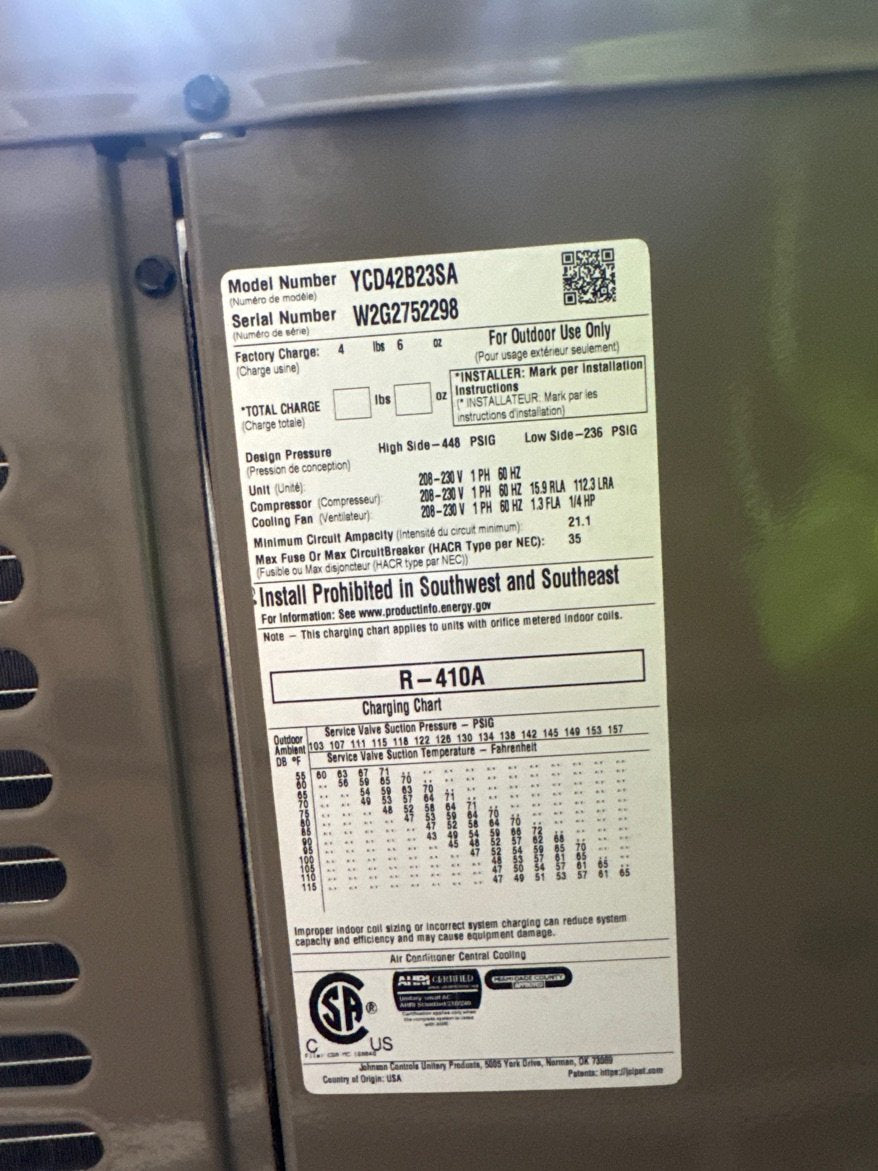 3.5 Ton LX Series Split-System Air Conditioner; 208-230/60/1, R-410A, 13 SEER