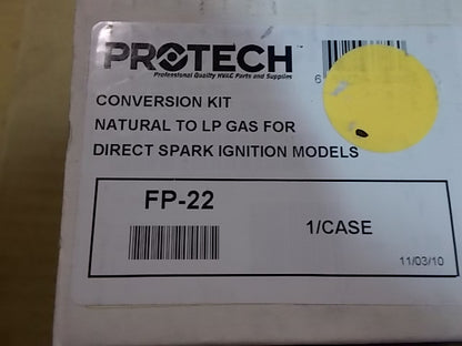 NATURAL GAS TO LP CONVERSION KIT FOR DIRECT SPARK IGNITION MODELS