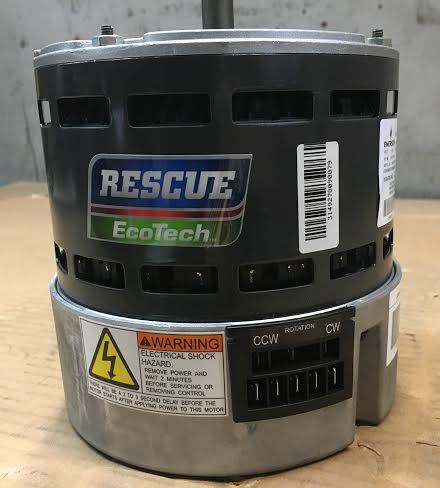 1/3 HP ECM RESCUE ECOTECH HIGH EFFICIENCY DIRECT DRIVE BLOWER MOTOR 115/60/1 RPM 1200/5 SPEEDS