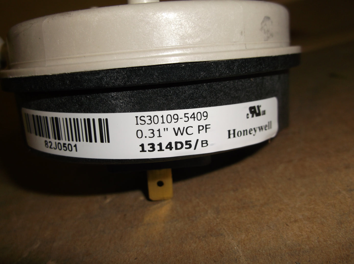 PRESSURE SENSING SWITCH 0.31"WC PF 1-PORT 2-TERM NO