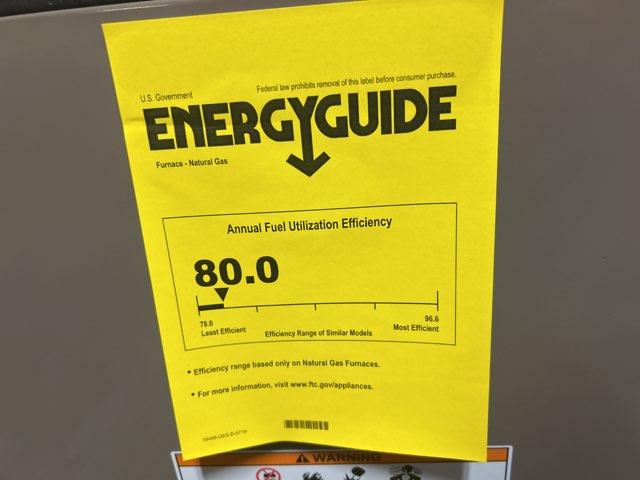 120,000 BTU Standard ECM Multi-Position Natural Gas Furnace, 80% 115/60/1 2000 CFM
