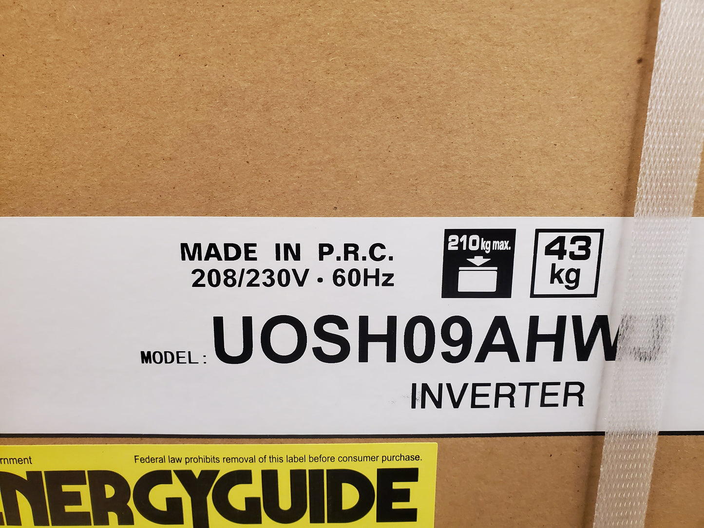 9,000 BTU Ultra Series Single-Zone Inverter Outdoor Mini-Split Heat Pump Unit