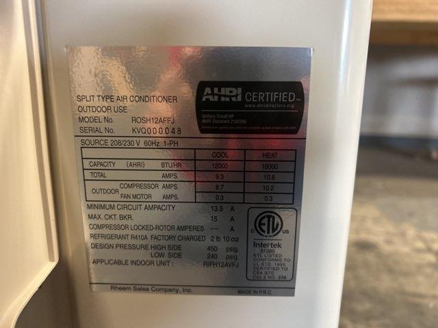 12,000 Btu Prestige Series Single-Zone Inverter Outdoor Mini-Split Heat Pump Unit