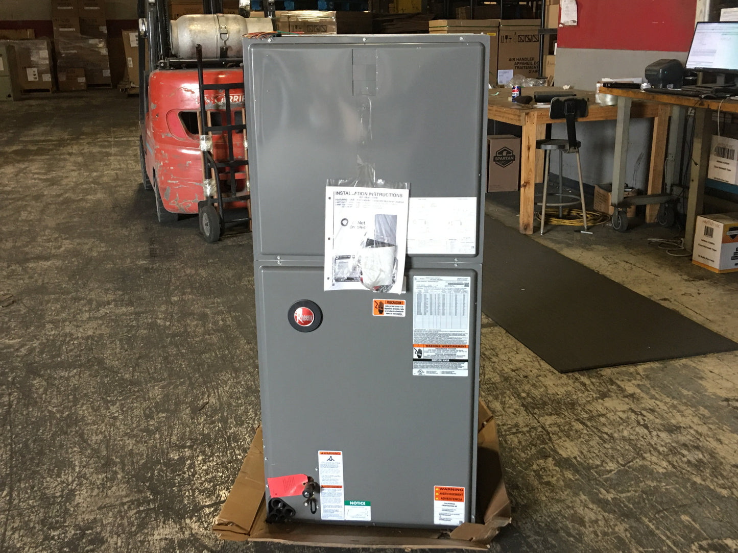 5 Ton AC/HP Mod ECM Var Spd Constant Multi Comm Fancoil, 208-240/60/1  R-410A Cfm:1800