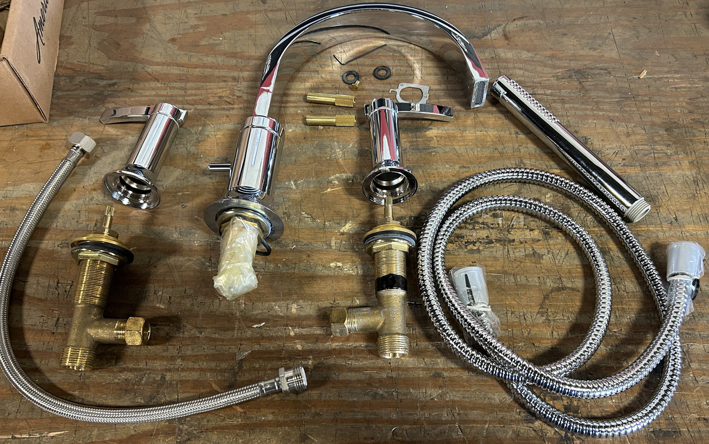 Boulevard Chrome Deck-Mount Tub Filler with Personal Shower