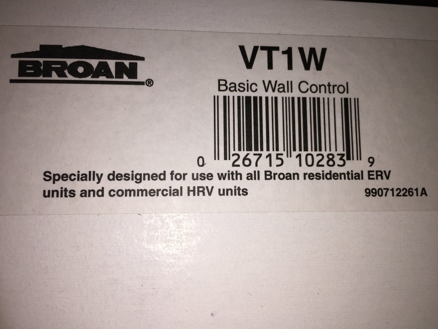 Control central de pared básico de 24 vol. con deshumidificador