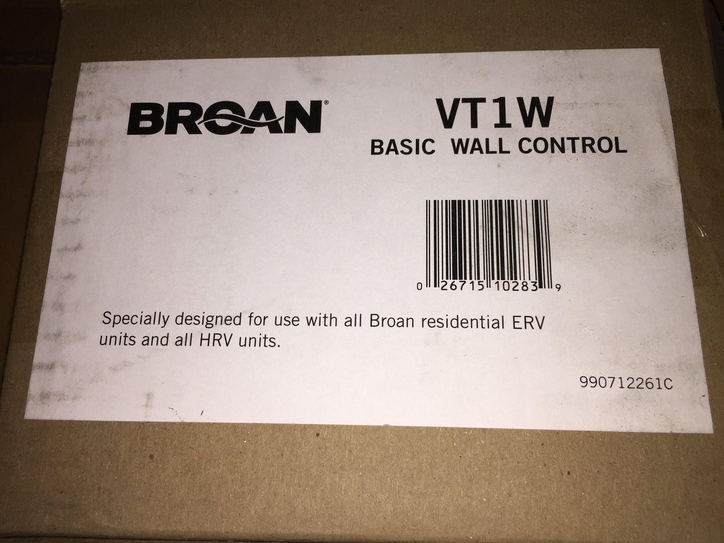 Control central de pared básico de 24 vol. con deshumidificador