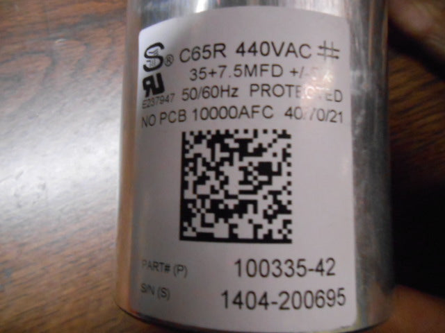 35+7.5 X 440 VOLT ROUND DUAL RUN CAPACITOR