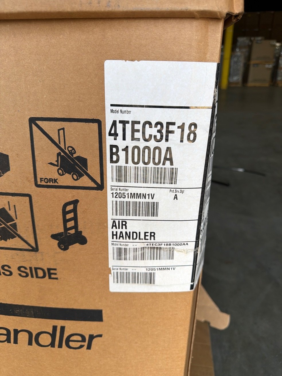 1.5 Ton Multiposition Fan Coil, Variable Speed, 208-230/60/1, 13-SEER