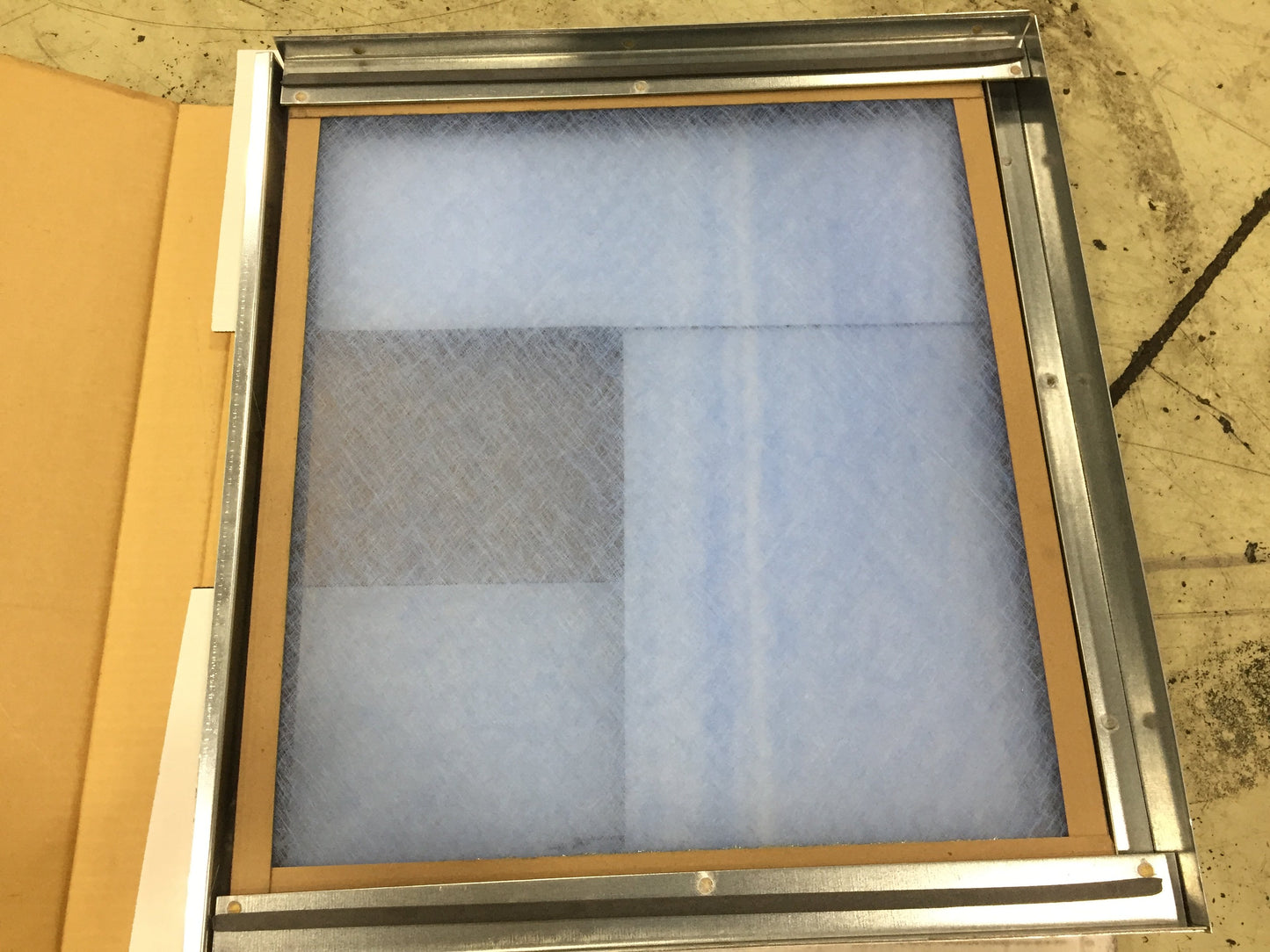 24" X 24" X 1" Fixed Filter Rack With Hinged Front Door For Trane/American Standard