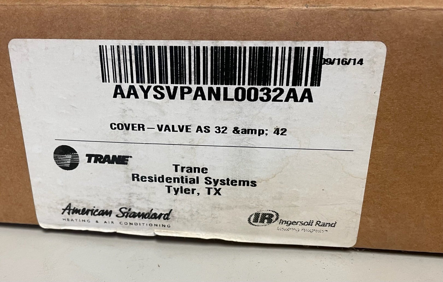 Kit de cubierta del panel de válvulas de servicio