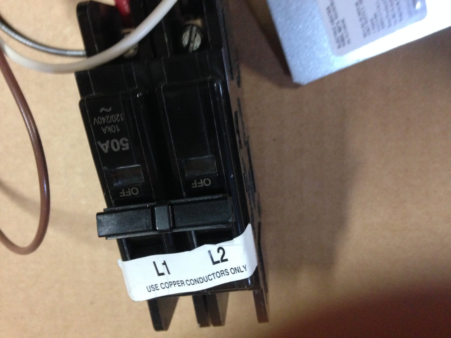 8 Kw Electric Heat Kit, 208-240/60/1,  W/50 Amp Breaker