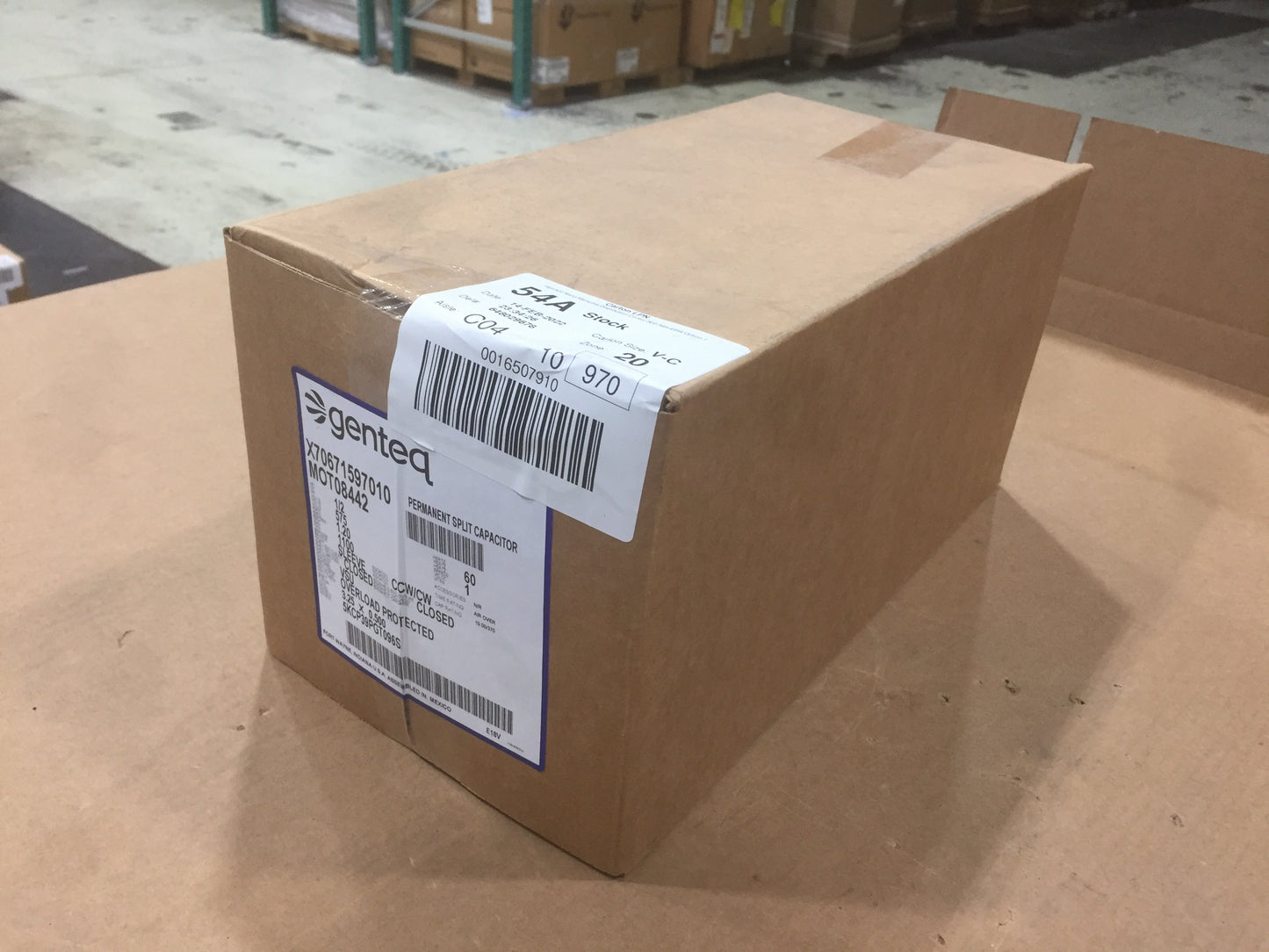 Motor eléctrico de 1/2 HP, 575/60/1, 1100 RPM, 1 velocidad